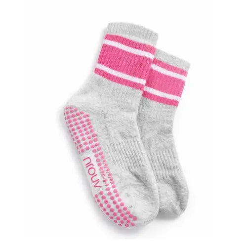 Mouv Short Grip Socks With Lines MOUV