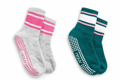 Mouv Short Grip Socks With Lines MOUV